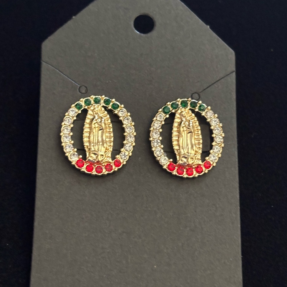 🌸 aretes de la virgen de Guadalupe🌸